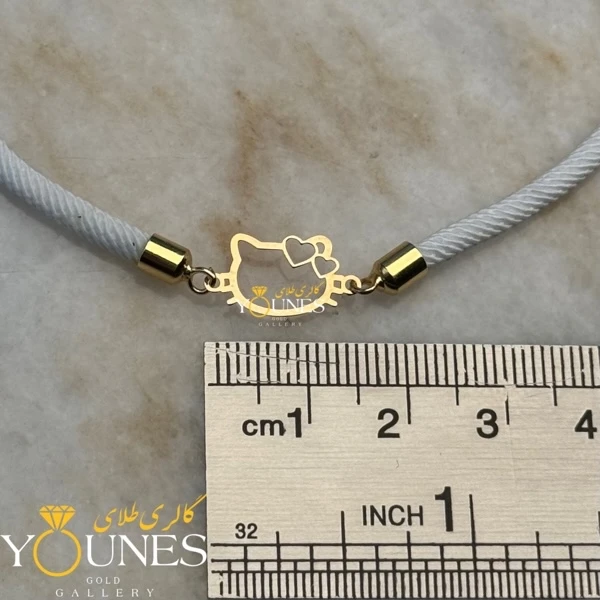 دستبند هلوکیتی kitty طلا لیزری